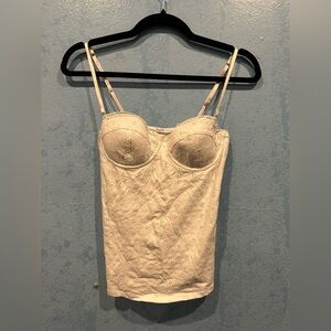 Cream Lace Women Top